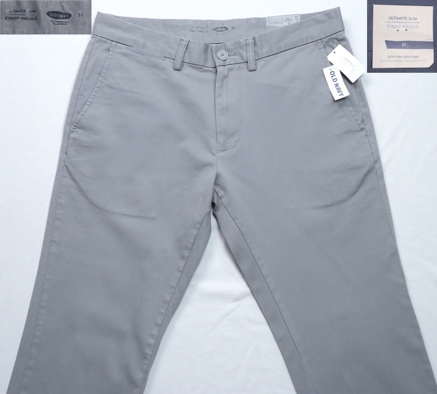 《郵送無料》■Ijinko☆新品☆OLD NAVY｜オールドネイビーUltimate Slim スリム　3/4 31ズボン_画像2