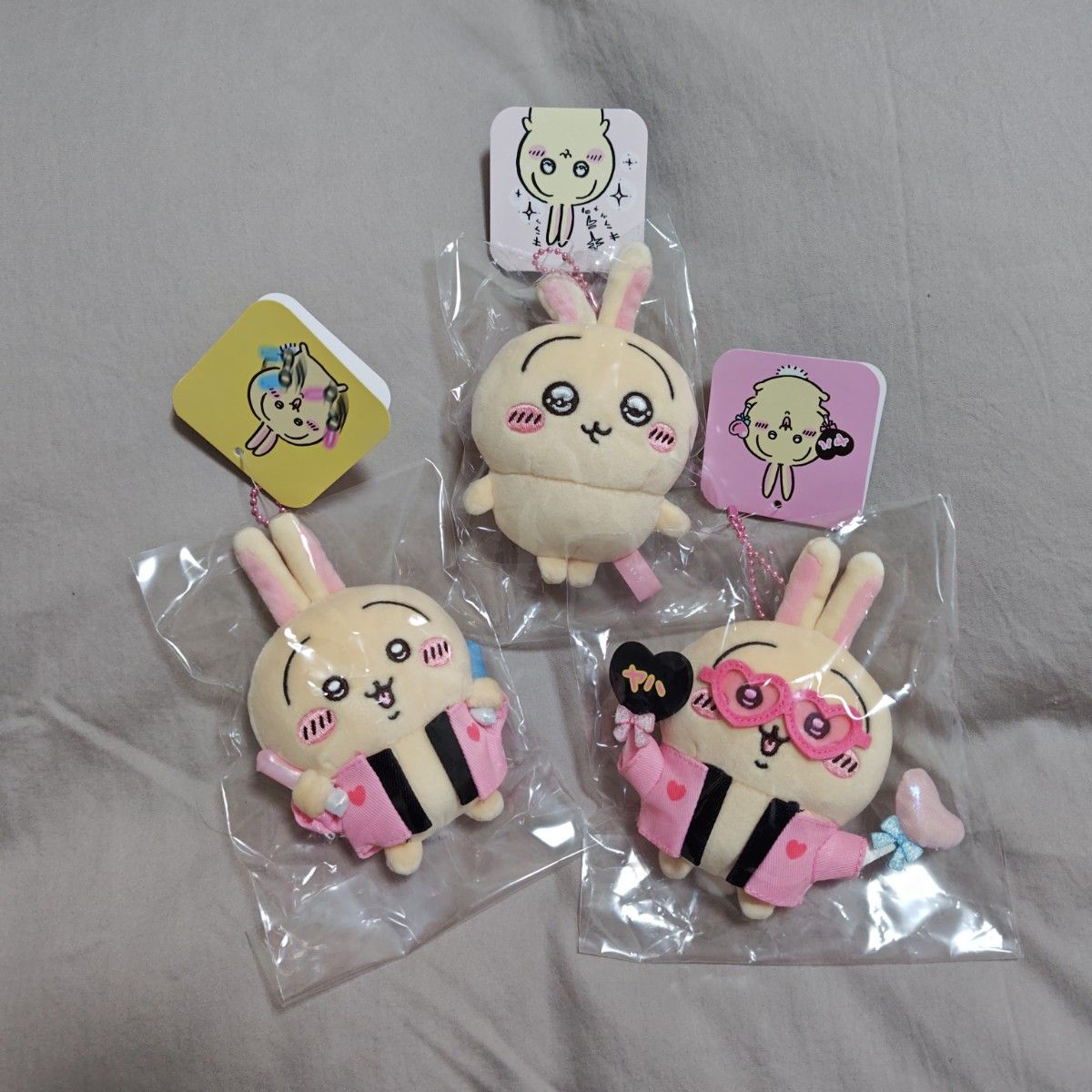 3種セット ちいかわ うさぎ スッキリ目のうさぎマスコット オタ 3種セット ちいかわ うさぎ スッキリ目のうさぎマスコット オタ