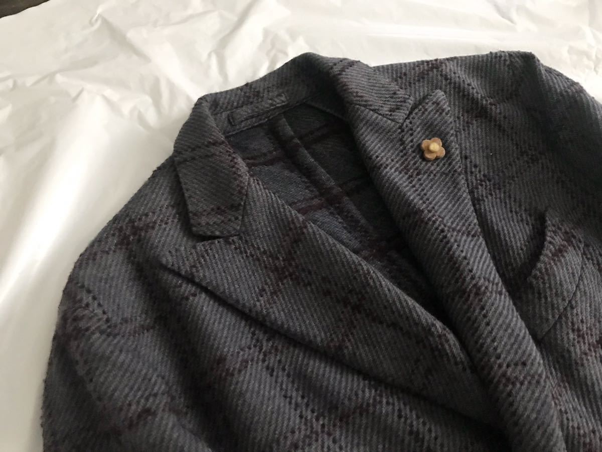LARDINI ラルディーニ 48 テーラードジャケット グレー系 ウール
