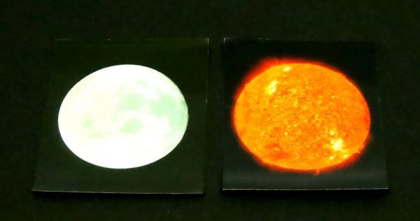  sun month power sticker seal 2 pieces set . except better fortune . except goods simple waterproof 