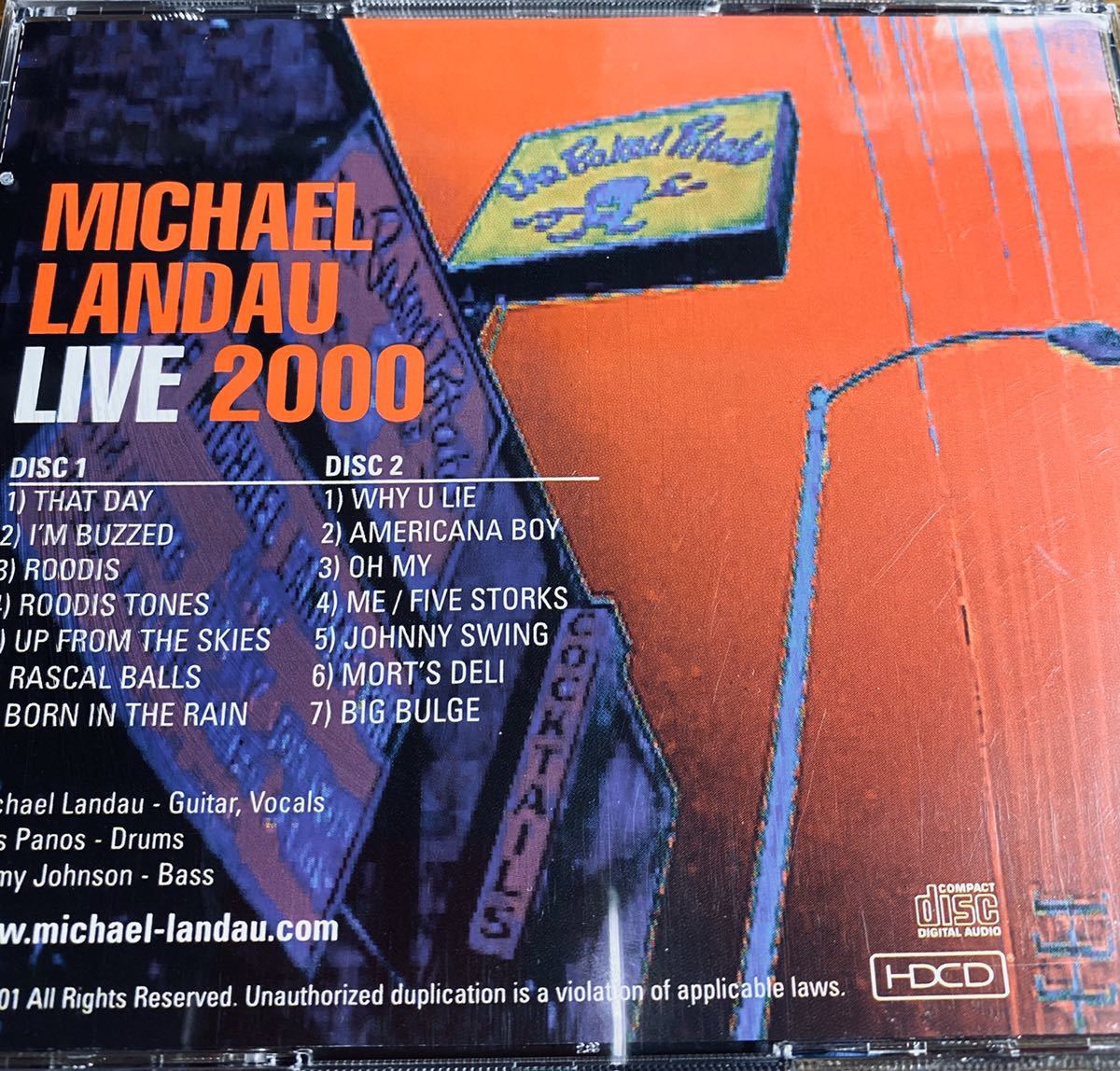 Michael Landau / Live 2000 / 2枚組 Jimmy Johnson, Toss Panosとの超絶トリオ！マイケル ランドウ 壮絶なライブ！激レアです