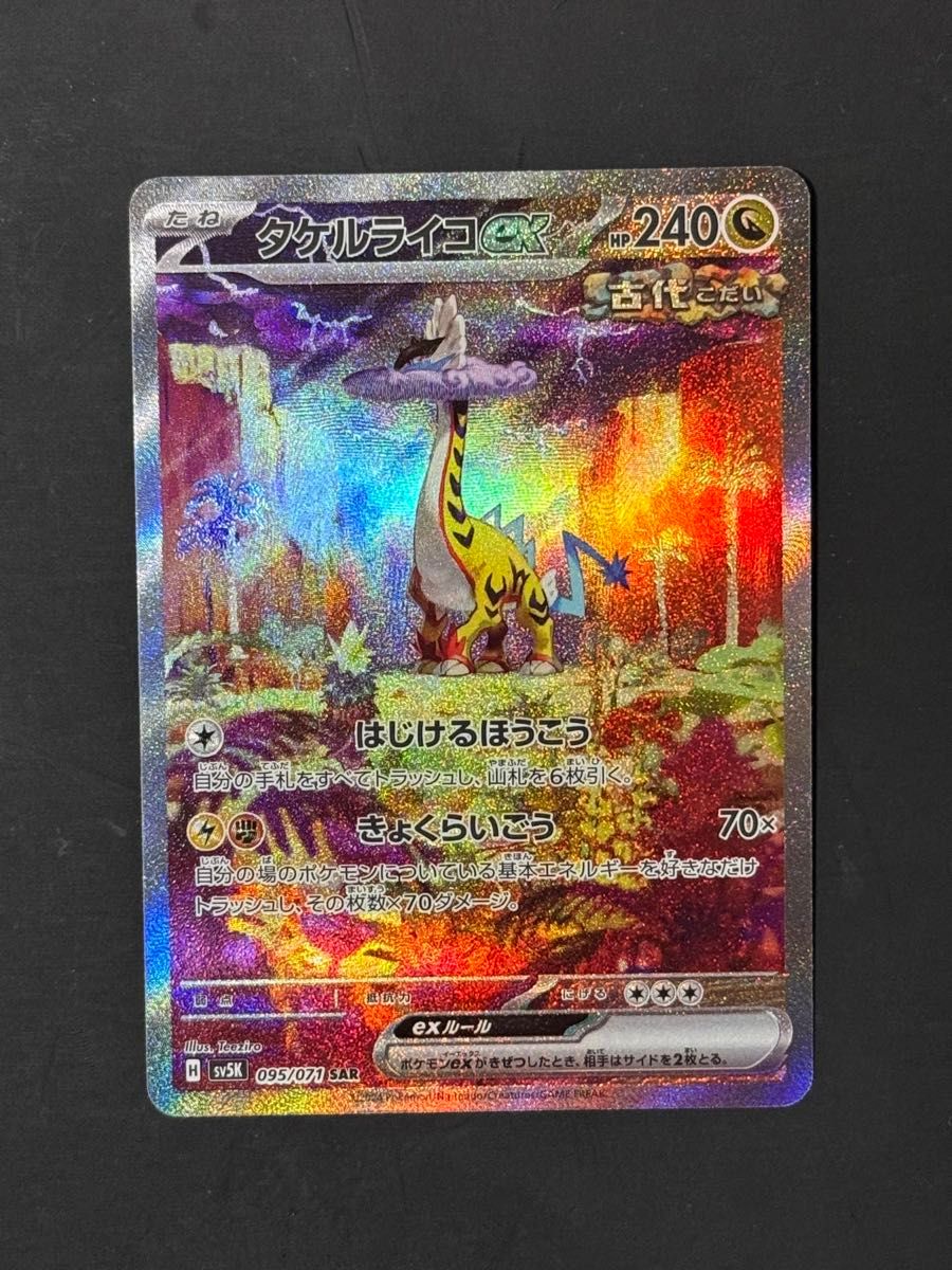 タケルライコex SAR ポケモンカード ワイルドフォース ポケモンカードゲーム