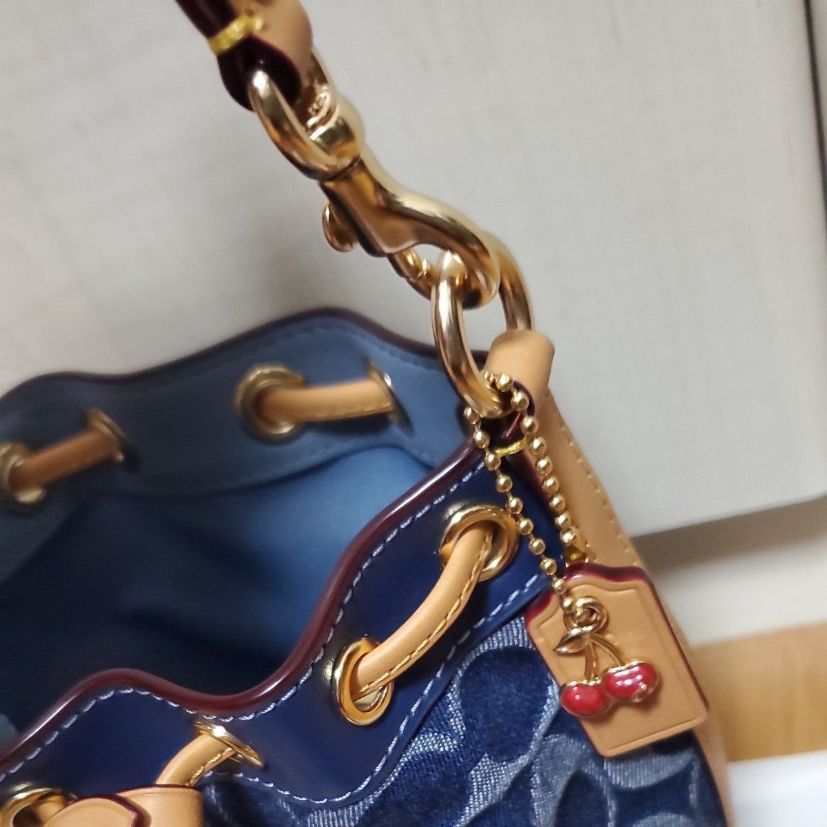 COACH コーチ ミニ バケット バッグ・シグネチャー デニム COACH コーチ ミニ バケット バッグ・シグネチャー デニム
