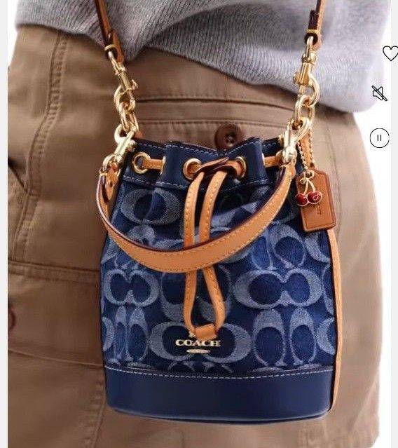 COACH コーチ ミニ バケット バッグ・シグネチャー デニム COACH コーチ ミニ バケット バッグ・シグネチャー デニム