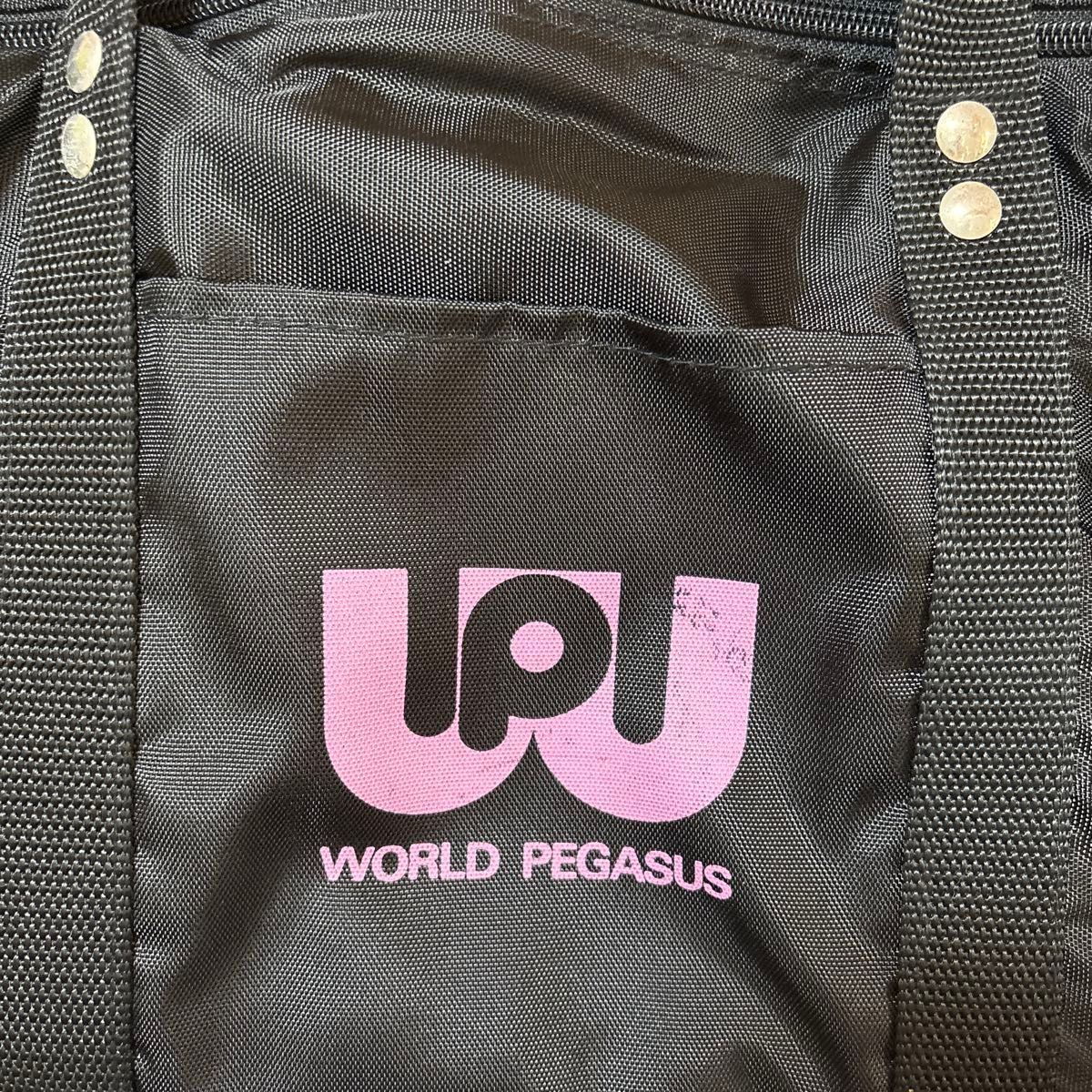WORLD PEGASUS スクールバッグ ブラック 黒×ピンク ワールド WORLD PEGASUS スクールバッグ ブラック 黒×ピンク ワールド