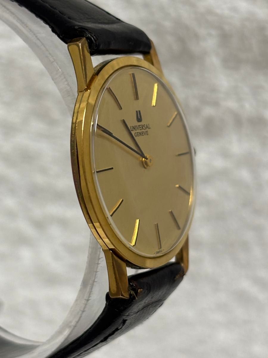 美品】ユニバーサルジュネーブ 手巻き【542101】純正ベルト 文字 美品】ユニバーサルジュネーブ 手巻き【542101】純正ベルト 文字