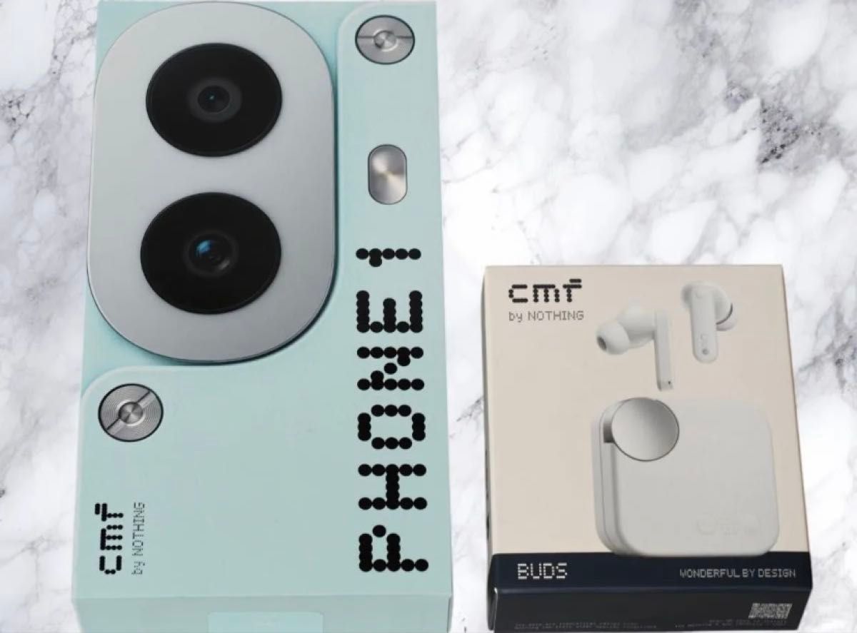 新品未開封 Nothing CMF Phone 1 + CMF Buds セット Nothing CMF Phone 1 ライトグリーン128GB イヤホン[CMF BUDS