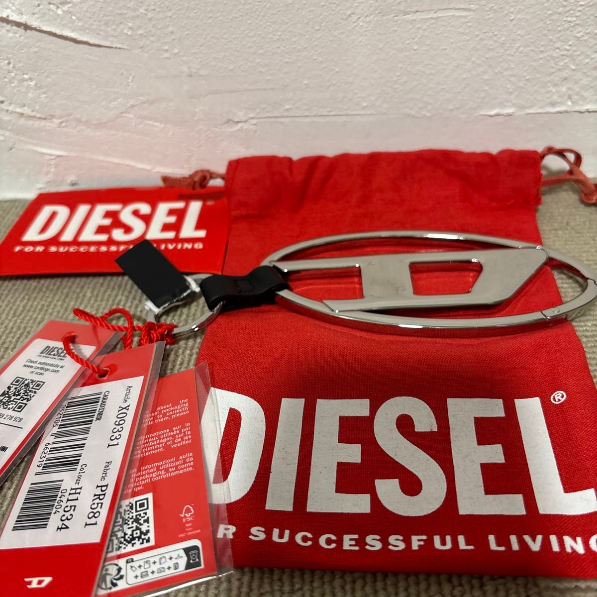 ディーゼル ディーロゴ キーホルダー キーリング DIESEL X09331 ディーゼル ディーロゴ キーホルダー キーリング DIESEL X09331