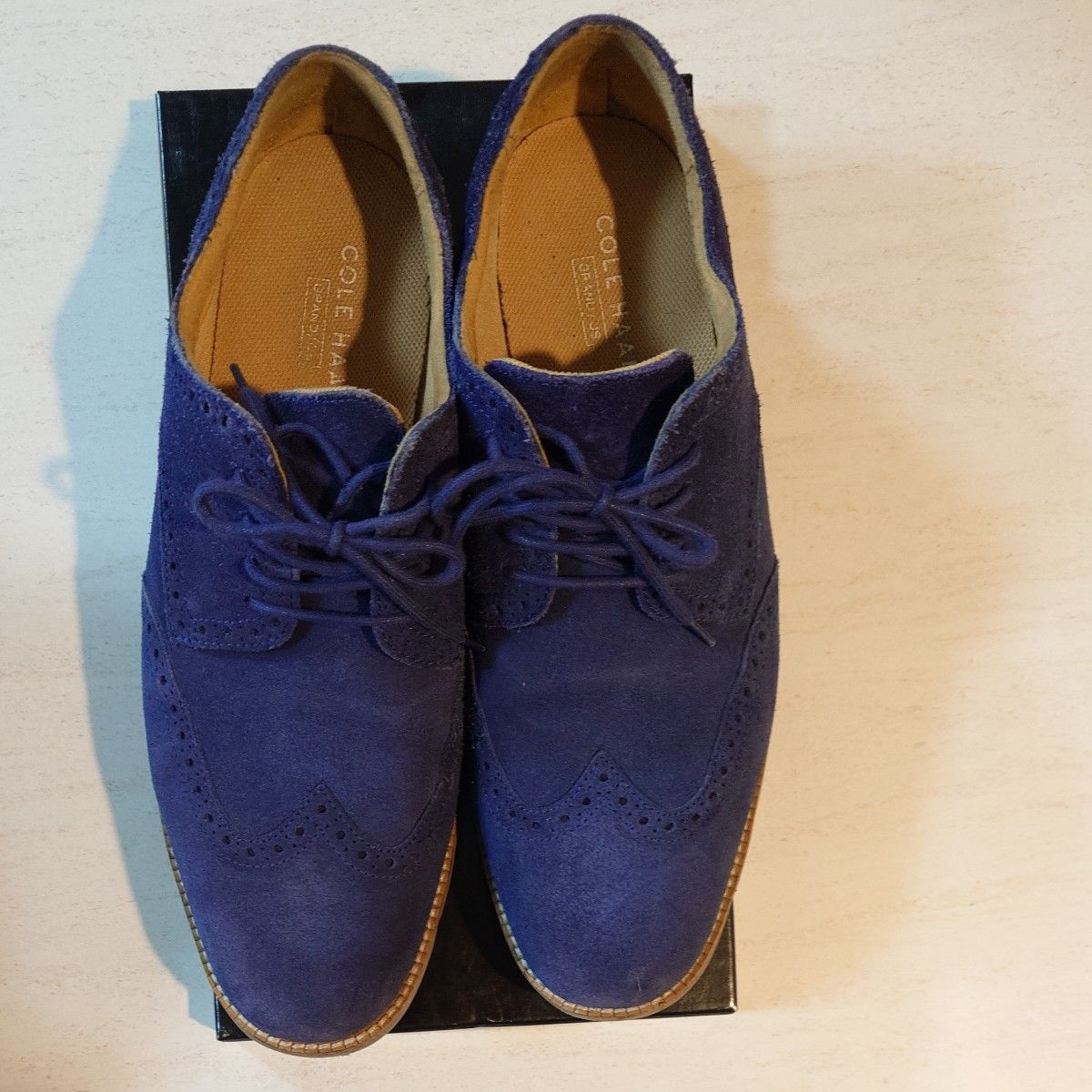 COLE HAAN(コールハーン)スエード ウイングチップ ネイビー 27cm COLE HAAN(コールハーン)スエード ウイングチップ ネイビー 27cm