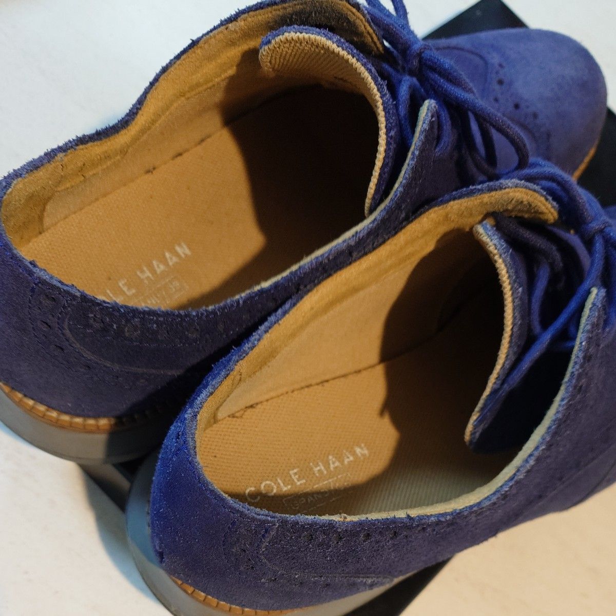 COLE HAAN(コールハーン)スエード ウイングチップ ネイビー 27cm COLE HAAN(コールハーン)スエード ウイングチップ ネイビー 27cm