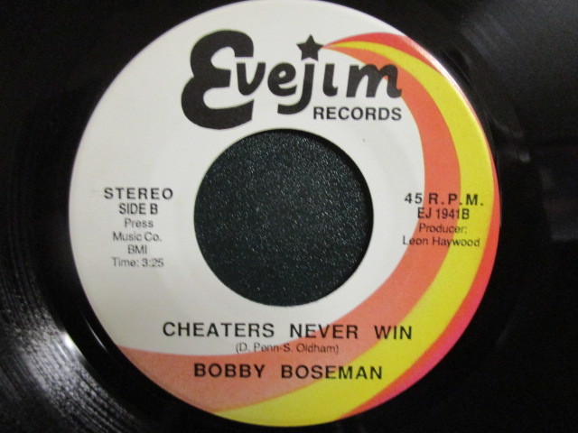 Bobby Boseman ： Another Man's Woman 7'' / 45s ★ 名曲としか云いようの無いサザンソウル Deep Soul ☆ c/w Cheaters Never Win_画像1