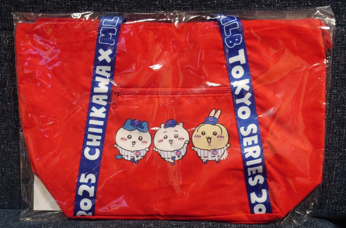 ちいかわ&ハチワレ&うさぎ(カブス) トートバッグ ちいかわ MLB ちいかわ&ハチワレ&うさぎ(カブス) トートバッグ ちいかわ MLB