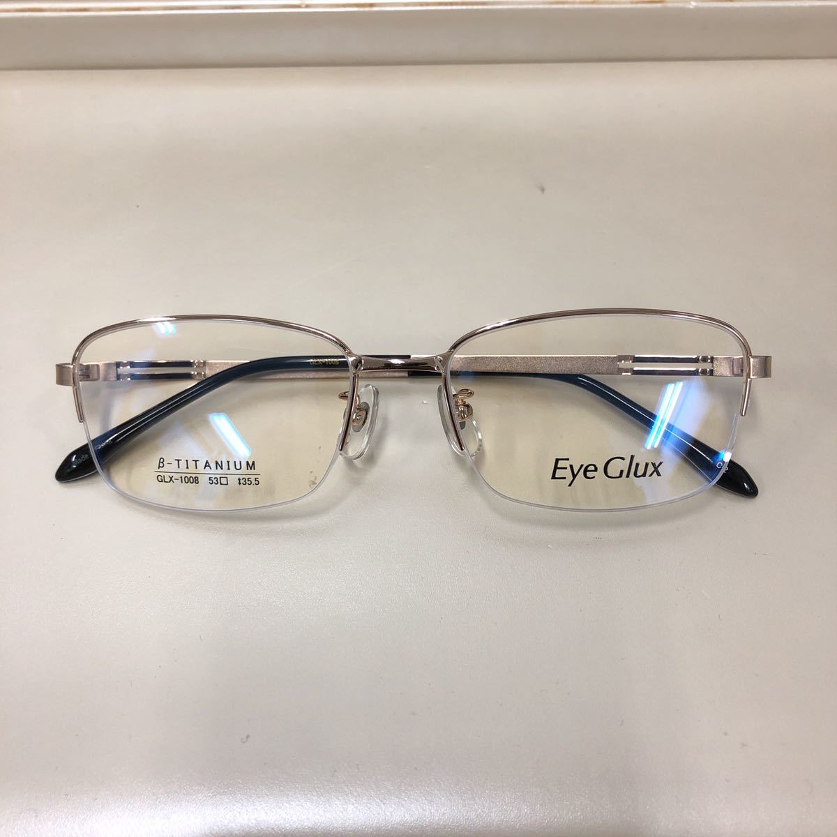 Eye Glux β-TITANIUM サイズ53 金色 送料無料 匿名配送