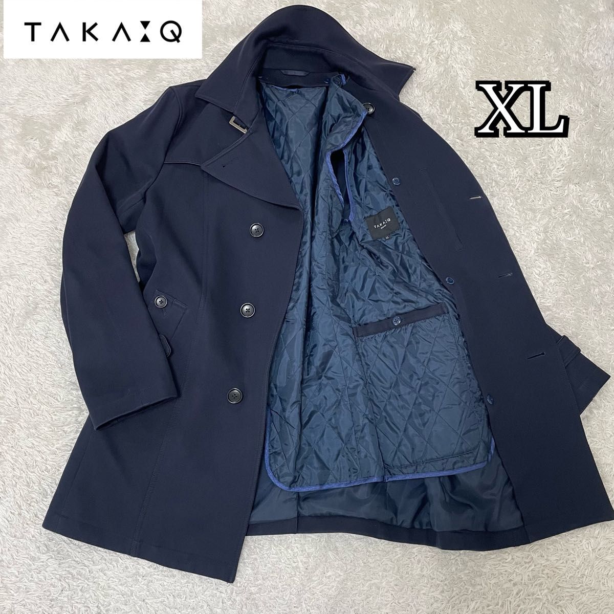 美品 タカキュー TAKAQ トレンチコート XL ライナー付き ロング 美品 タカキュー TAKAQ トレンチコート XL ライナー付き ロング