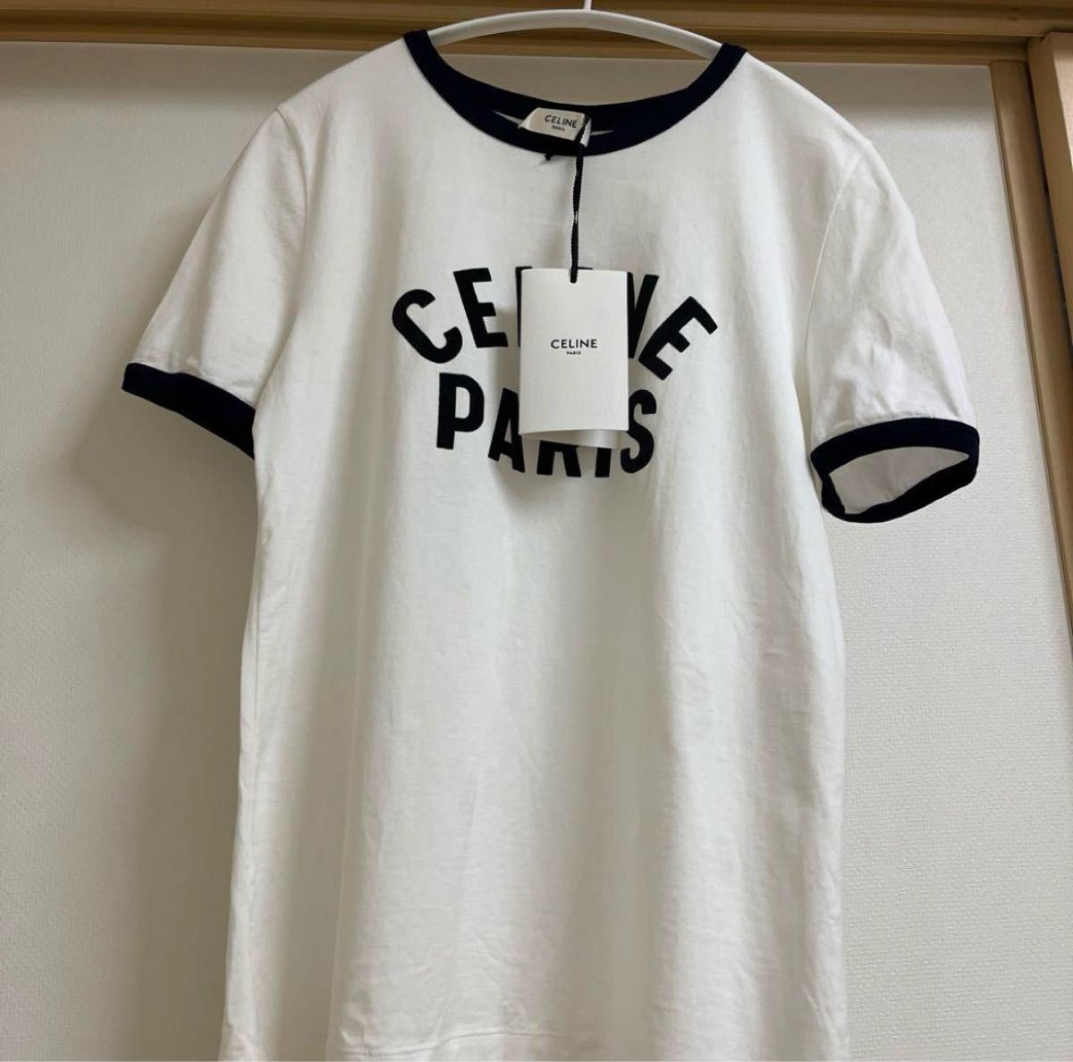 美品 CELINE 正規品 ロゴ リンガー Tシャツ S|Yahoo!フリマ(旧 美品 CELINE 正規品 ロゴ リンガー Tシャツ S|Yahoo!フリマ(旧