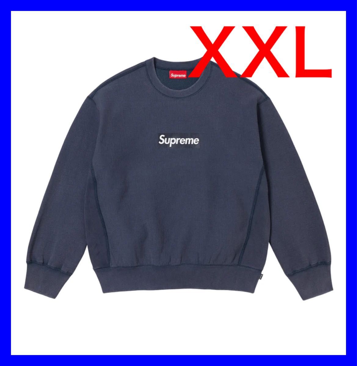 Supreme Washed Box Logo Crewneck Navy XXL|Yahoo!フリマ(旧 Supreme Washed Box Logo Crewneck Navy XXL|Yahoo!フリマ(旧