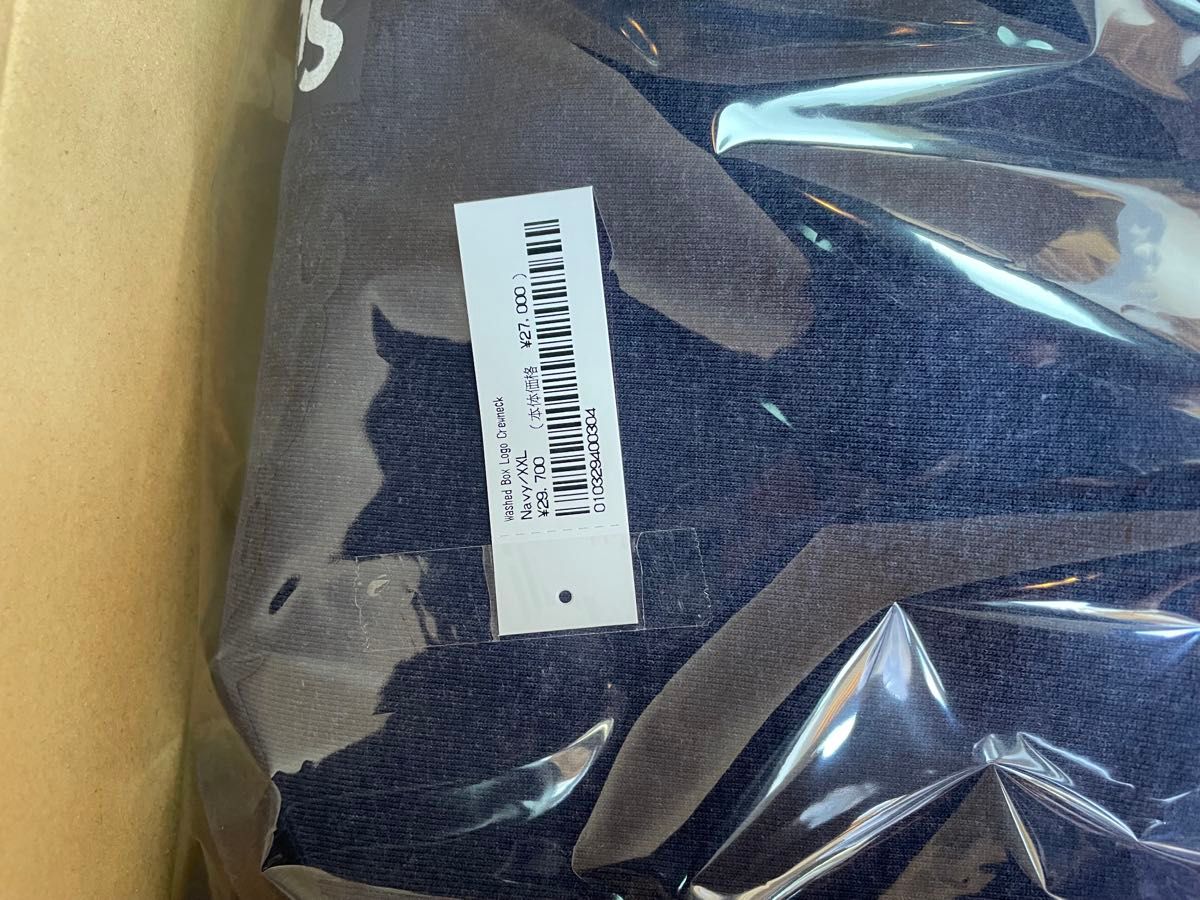 Supreme Washed Box Logo Crewneck Navy XXL|Yahoo!フリマ(旧 Supreme Washed Box Logo Crewneck Navy XXL|Yahoo!フリマ(旧