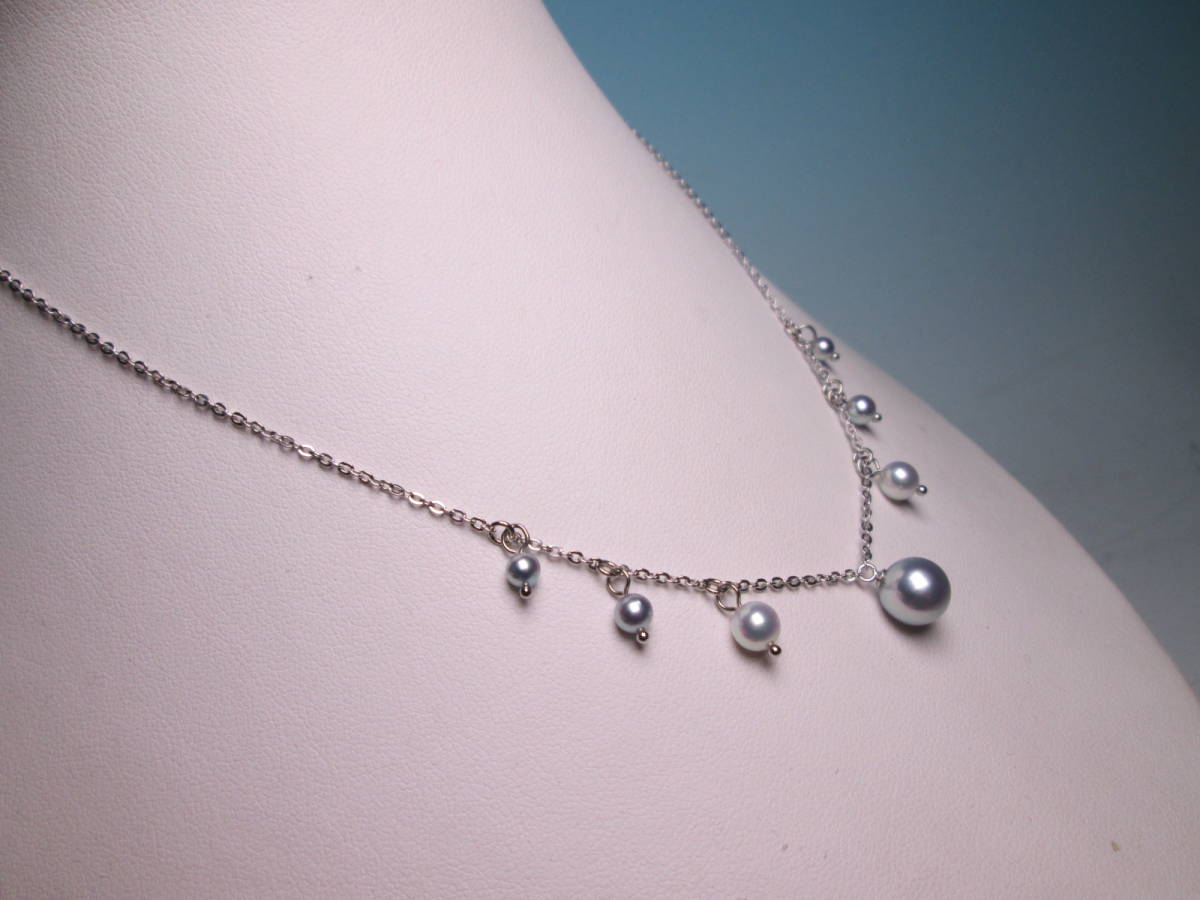 *SILVERbook@ pearl .. dressy . necklace 