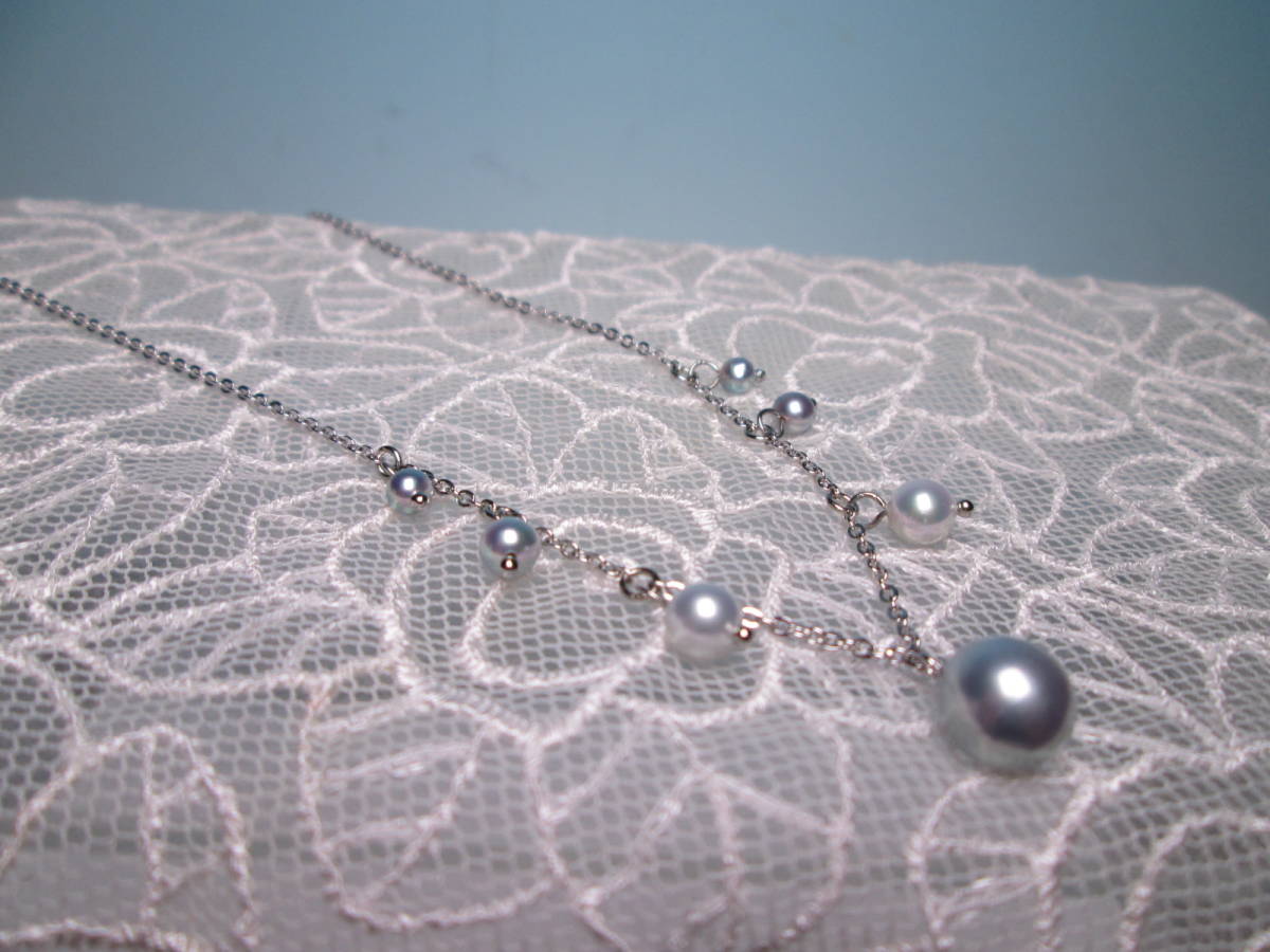*SILVERbook@ pearl .. dressy . necklace 
