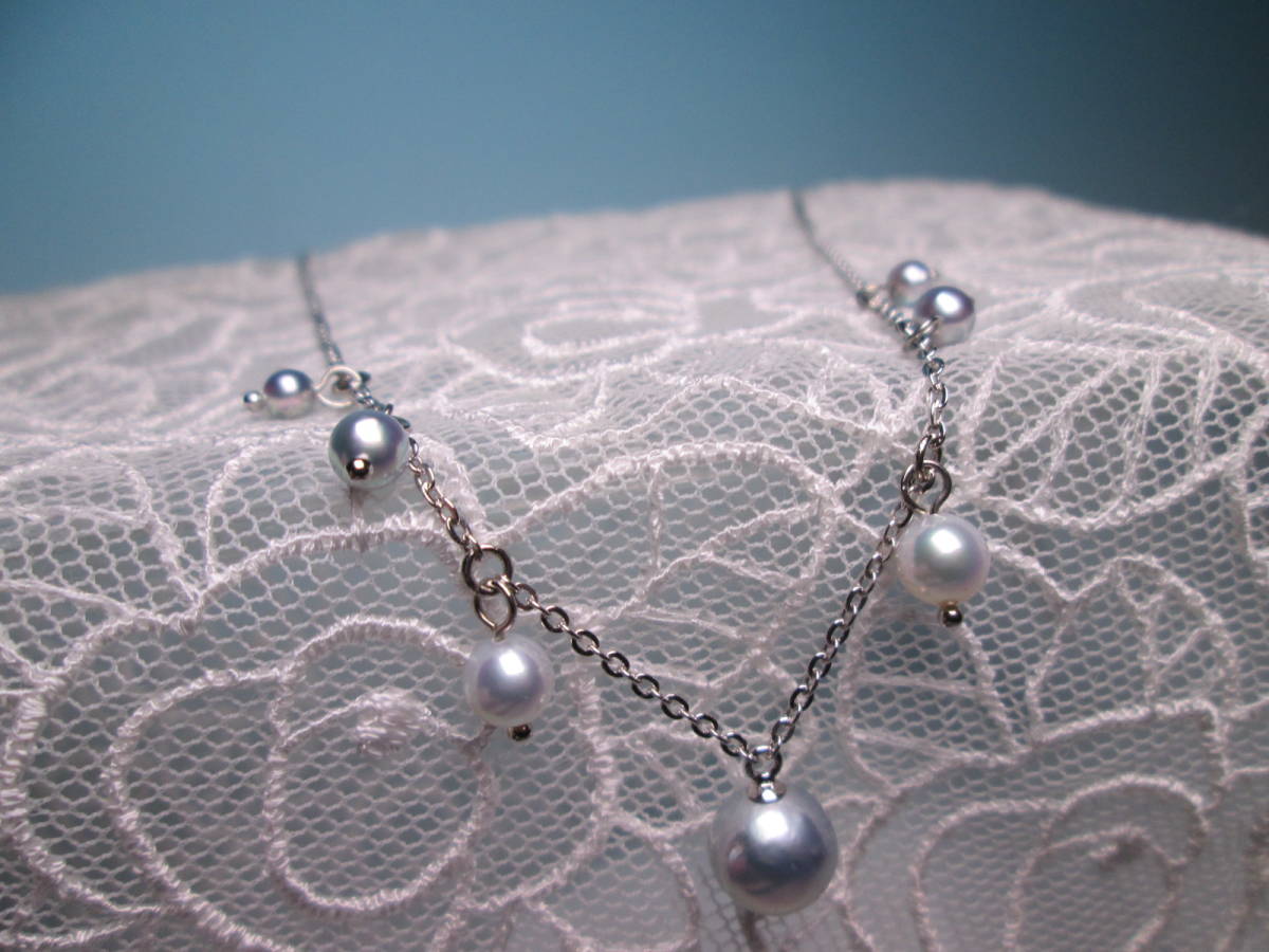 *SILVERbook@ pearl .. dressy . necklace 