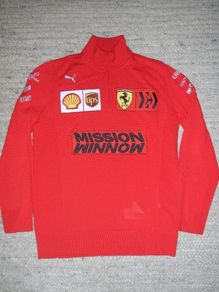 2020 フェラーリ F1 チーム放出品　クルー用　 HZ ウール セーター (薄手）　MISSION WINNOW　 XLサイズ