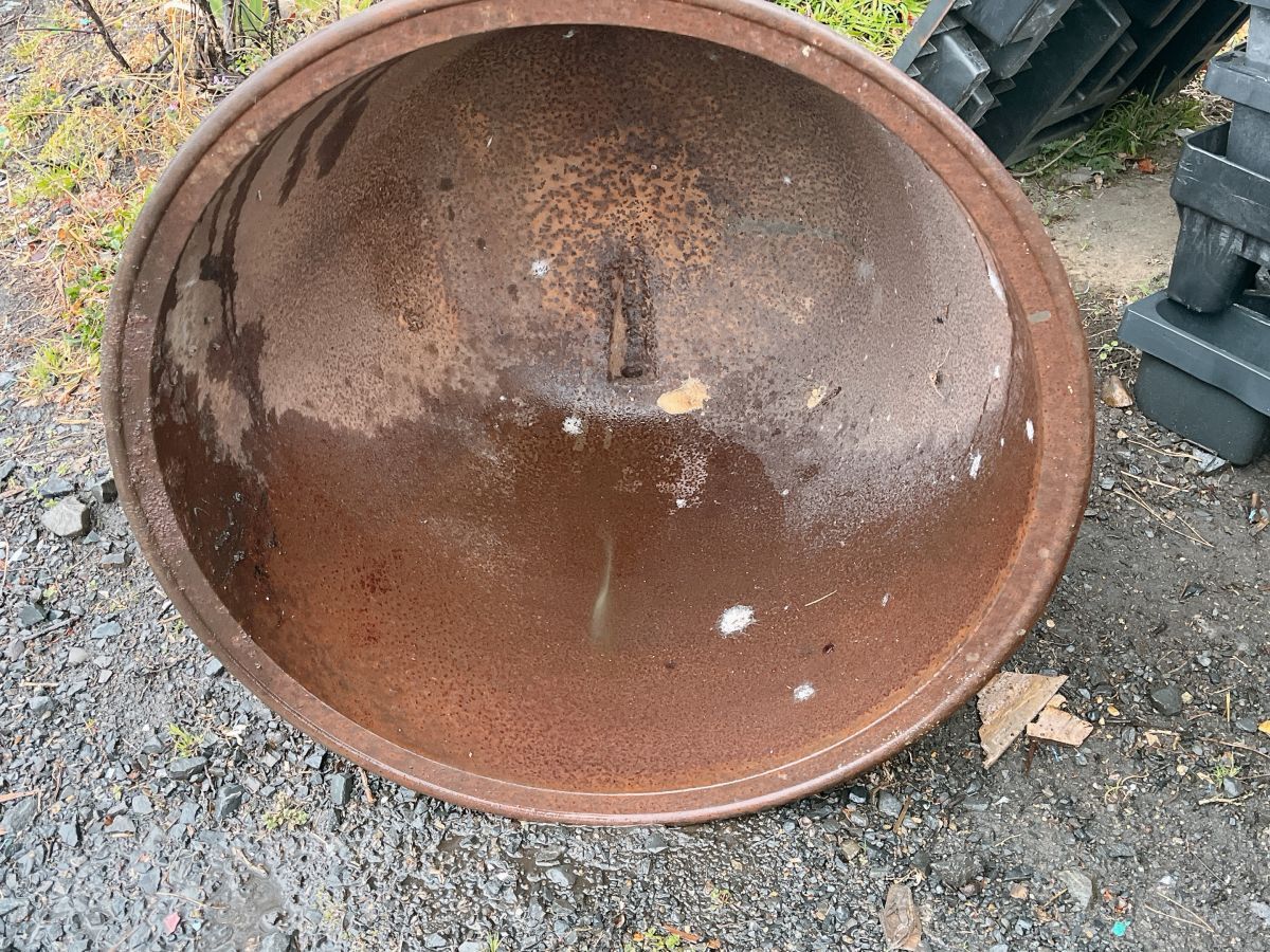 現状品 五右衛門風呂 露天風呂 鉄風呂 薪焚き お風呂 栓欠品 現状品 五右衛門風呂 露天風呂 鉄風呂 薪焚き お風呂 栓欠品