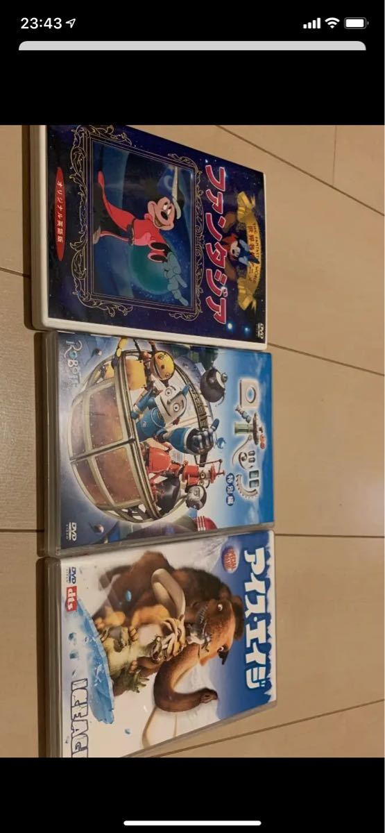 ディズニーDVD3本セット　ファンタジア・ロボッツ・アイスエイジ