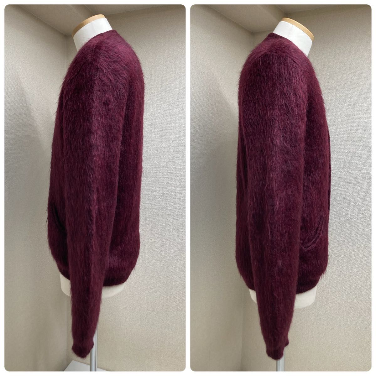 毛足長 肉厚 】60s ヴィンテージ shaggy man モヘアカーディガン 毛足長 肉厚 】60s ヴィンテージ shaggy man モヘアカーディガン