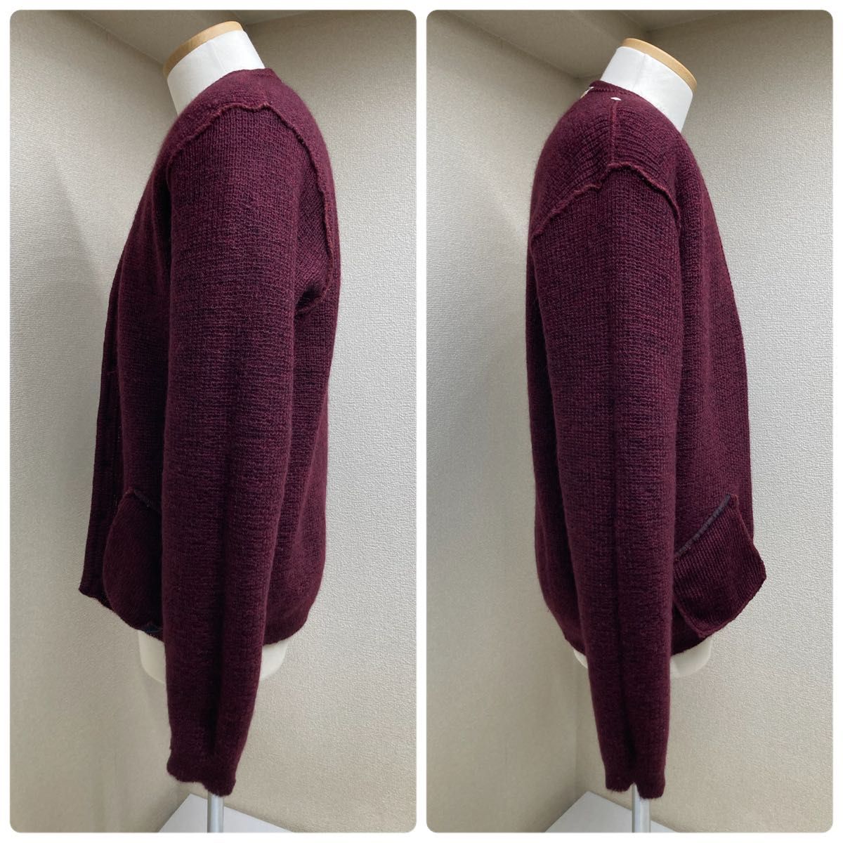 毛足長 肉厚 】60s ヴィンテージ shaggy man モヘアカーディガン 毛足長 肉厚 】60s ヴィンテージ shaggy man モヘアカーディガン