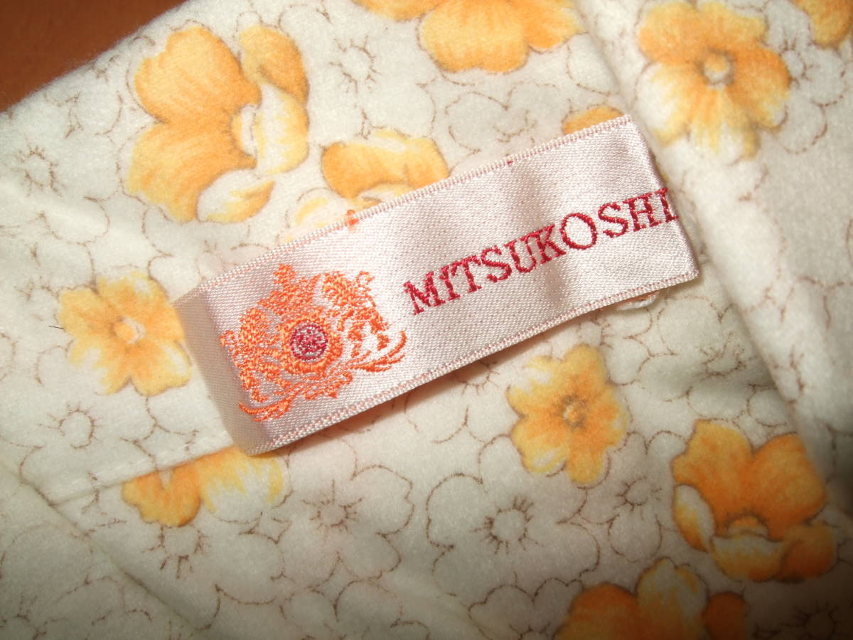 未使用品即決☆MITSUKOSHIネル素材　ナイトガウン☆花柄_画像3