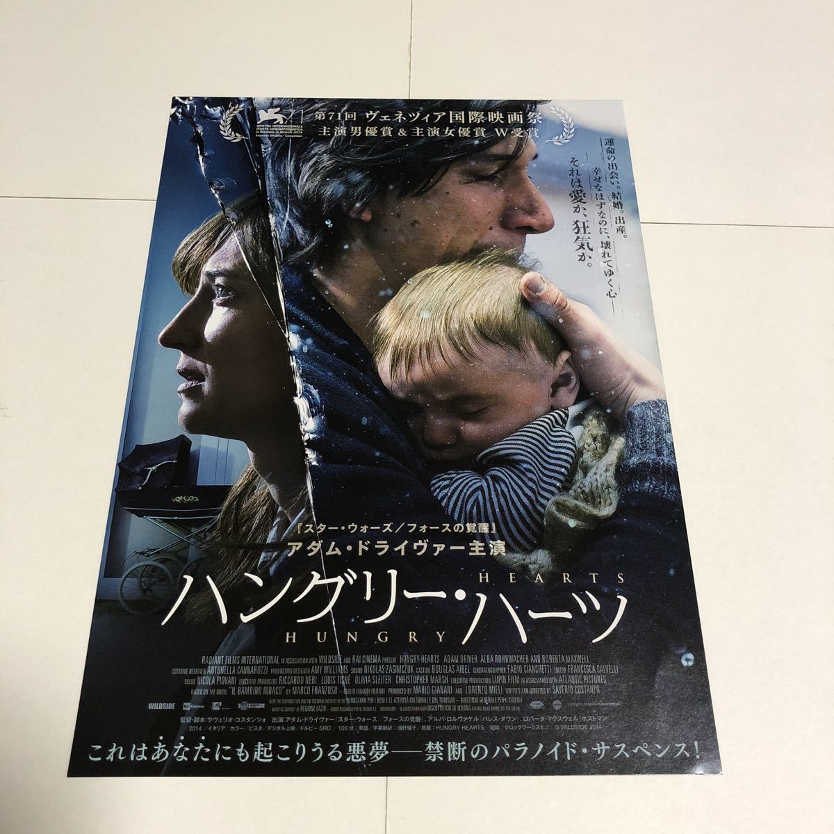 即決★映画チラシ★ハングリー・ハーツ★アダム・ドライヴァー★1枚_画像1