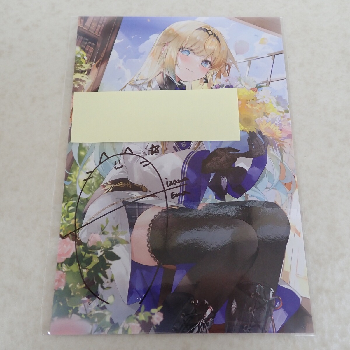 ぶいすぽっ!藍沢エマ 直筆サイン入り ポストカード 誕生日記念 ぶいすぽっ!藍沢エマ 直筆サイン入り ポストカード 誕生日記念