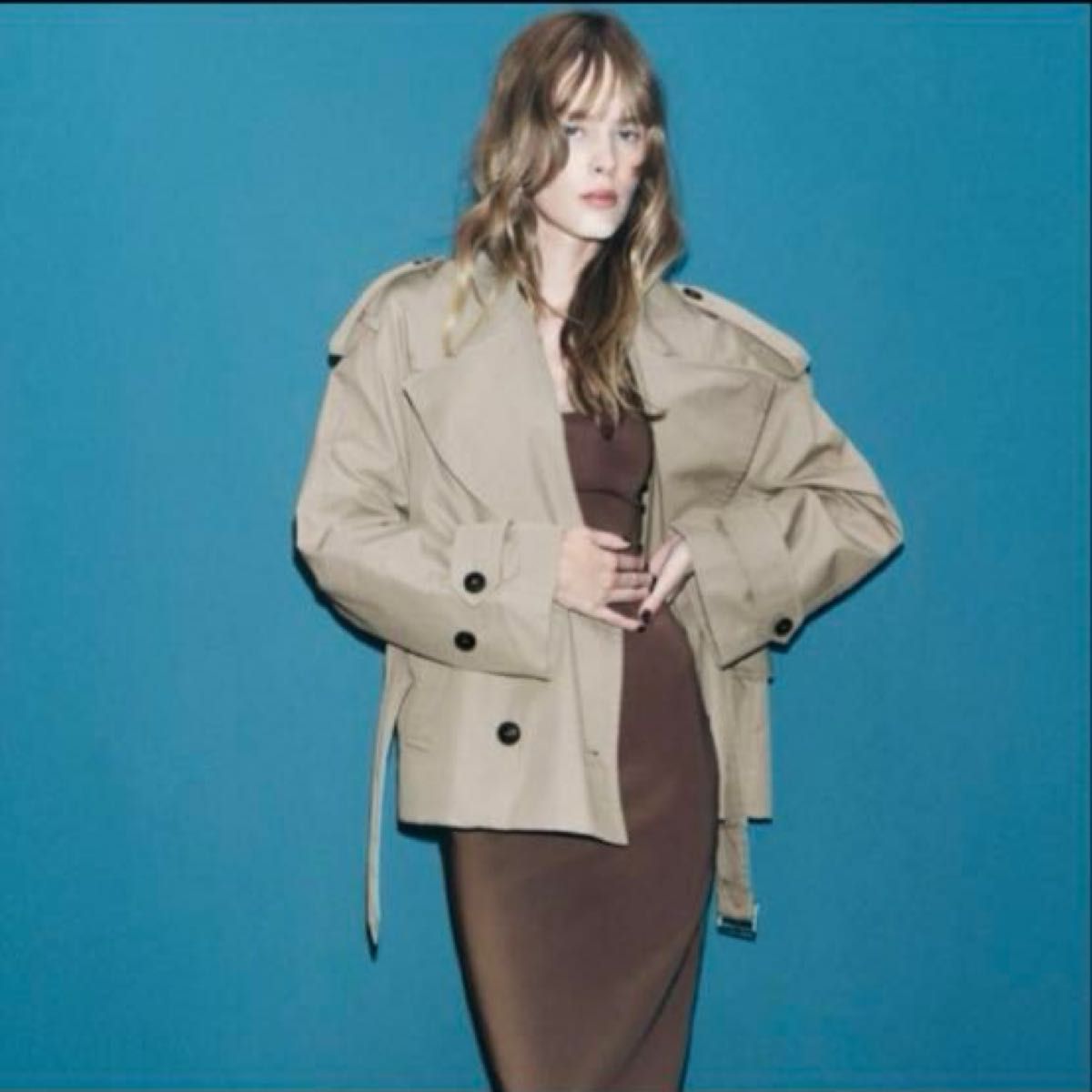 ZARA ショート丈トレンチコート ベージュ Sサイズ|Yahoo!フリマ ZARA ショート丈トレンチコート ベージュ Sサイズ|Yahoo!フリマ