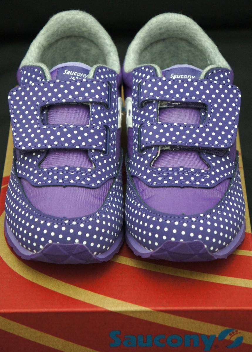 SALE！【新品】4.5M 12cm SAUCONY サッカニー GIRL BABY JAZZ HL/PRPL DT ガールズ ベビー ジャズ PURPLE DOT_画像4