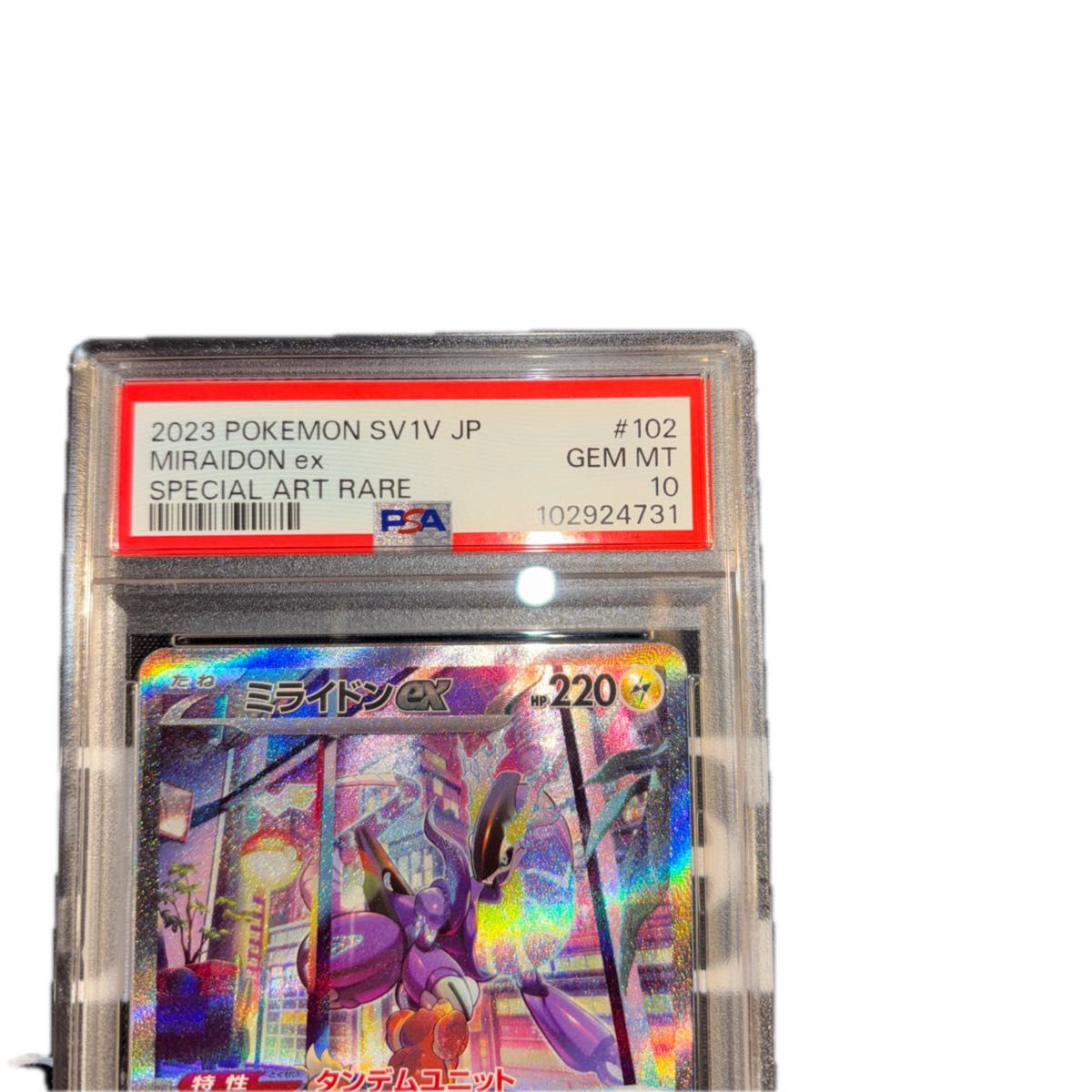 ポケモンカード ミライドン sar psa10|Yahoo!フリマ(旧PayPay ポケモンカード ミライドン sar psa10|Yahoo!フリマ(旧PayPay