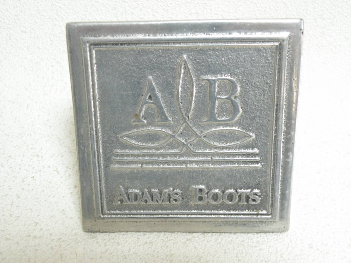 一点のみ 非売品 アルミ 鋳造品 ADAMS BOOTS 看板 ウエスタンブーツ アダムスブーツ カウボーイ ハーレー ビンテージ インディアン_画像1