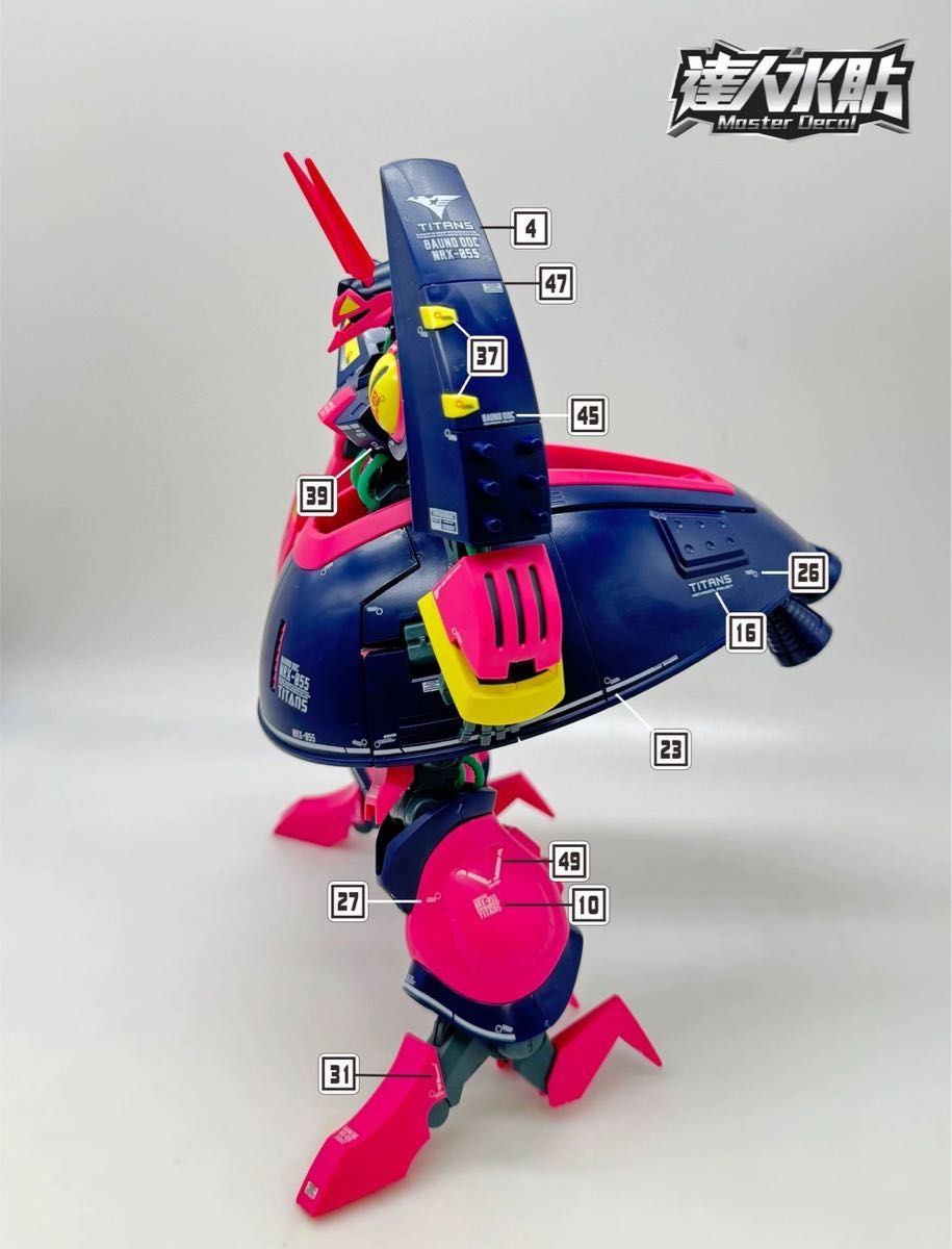 HG 1/144 バウンド・ドック用水転写デカール　他社製　ガンダム　ガンプラ　プラモデル