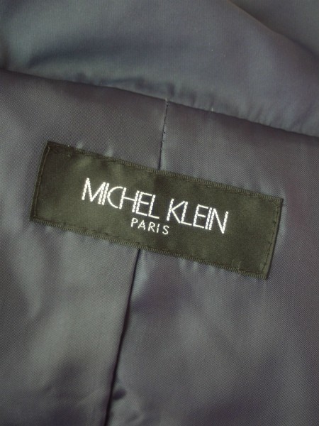  прекрасный товар / Michel Klein MICHEL KLEIN.... высшее . пуховик надпись 40 номер (11 номер /L соответствует ) темно-синий / темно-синий легкий осень-зима предназначенный внешний женский 