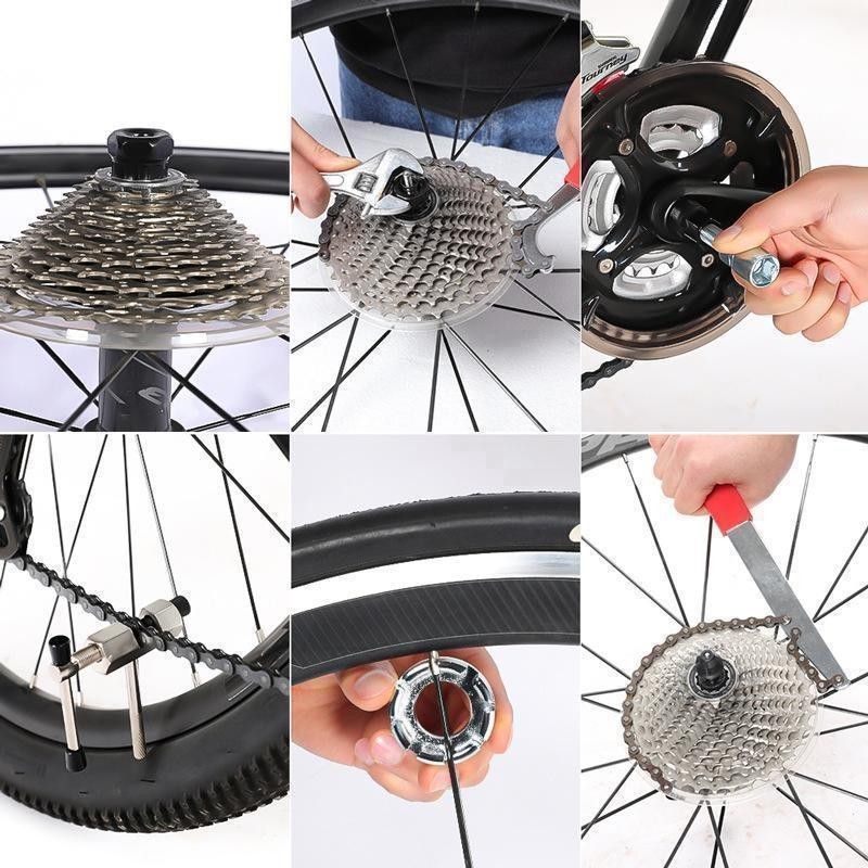 自転車 修理工具 セット　【5点セット】 メンテナンス 整備 マルチ工具 5種類