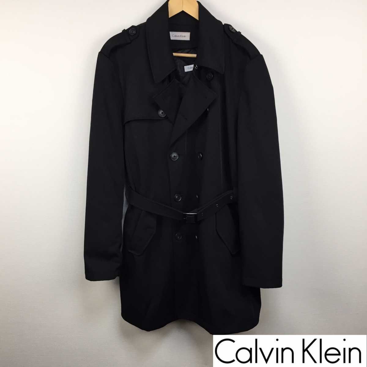  beautiful goods Calvin Klein trench coat black size 42 goods can be returned talent free shipping 