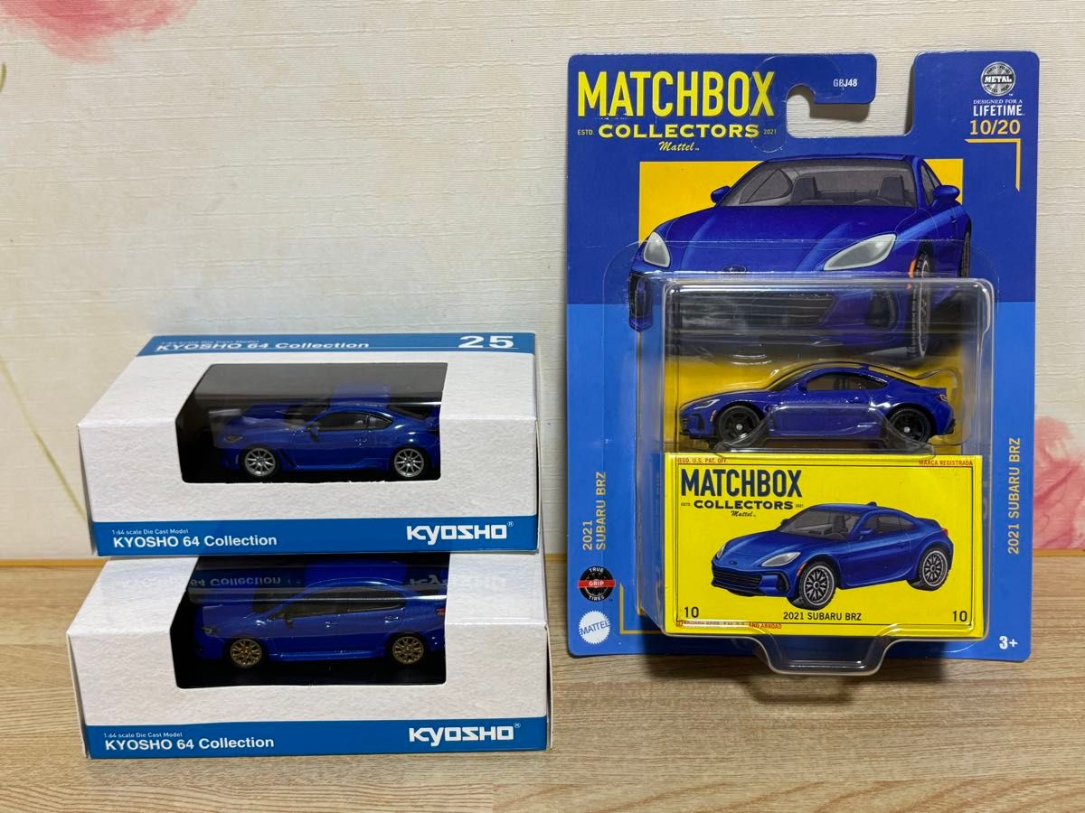 送料無料 1/64 スバル BRZ WRX STI ミニカーセット 京商 マッチ 送料無料 1/64 スバル BRZ WRX STI ミニカーセット 京商 マッチ