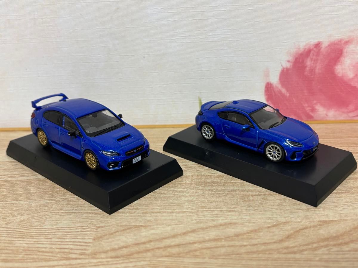 送料無料 1/64 スバル BRZ WRX STI ミニカーセット 京商 マッチ 送料無料 1/64 スバル BRZ WRX STI ミニカーセット 京商 マッチ
