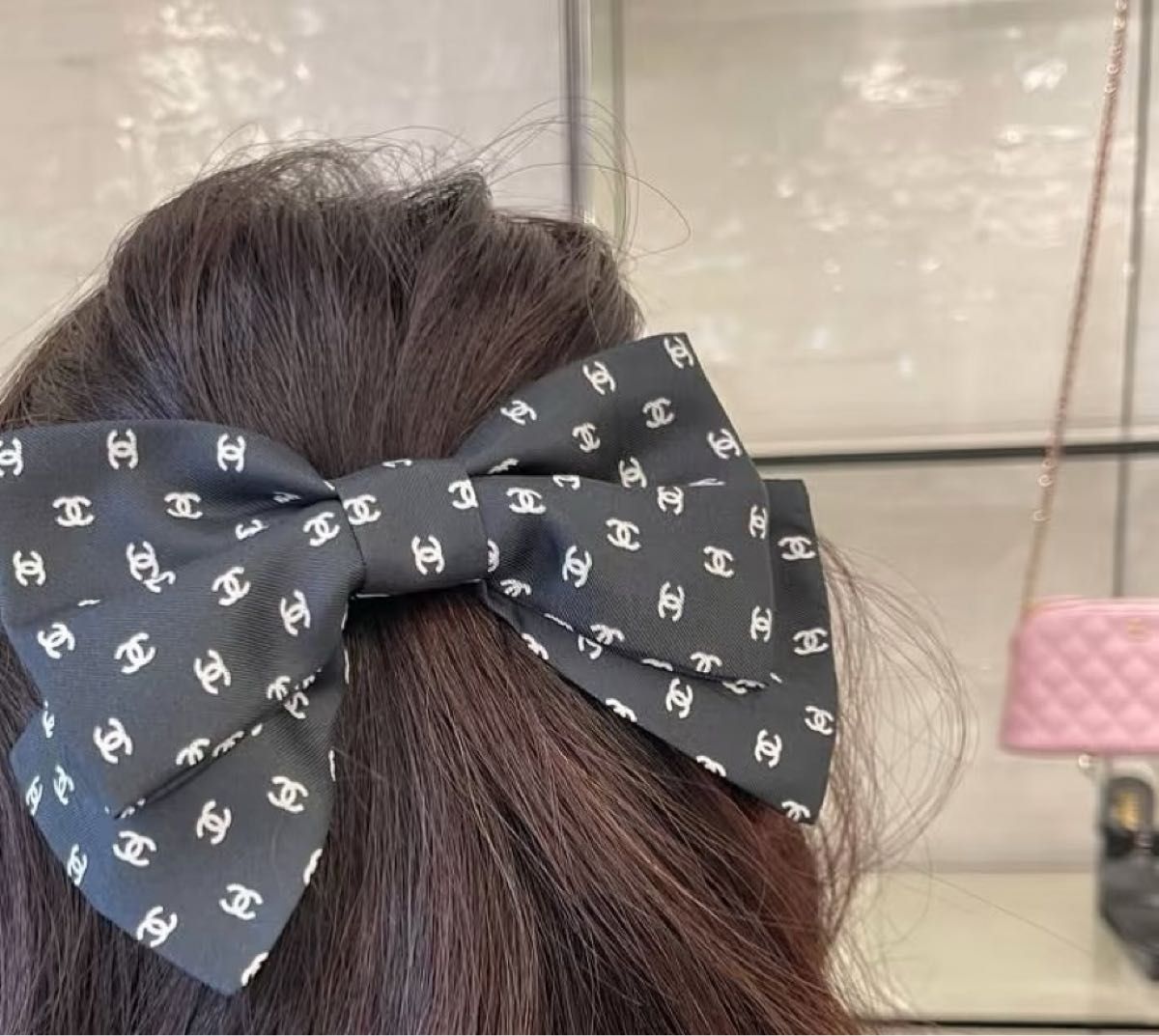 値下げ 新品 新作 シャネル ロゴリボンバレッタ 黒 CHANEL 25P 値下げ 新品 新作 シャネル ロゴリボンバレッタ 黒 CHANEL 25P