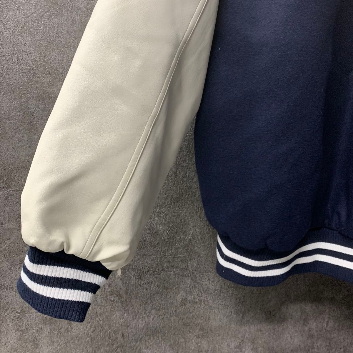 2XLサイズ 韓国 大学 スタジャン カレッジジャケット レザー 2XLサイズ 韓国 大学 スタジャン カレッジジャケット レザー