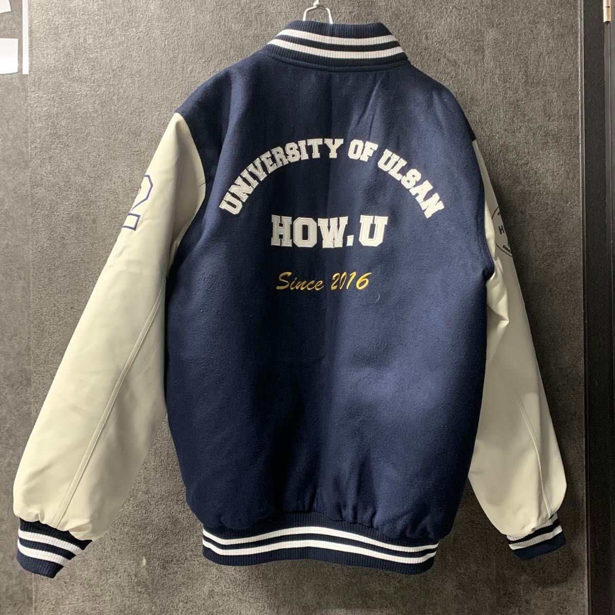 2XLサイズ 韓国 大学 スタジャン カレッジジャケット レザー 2XLサイズ 韓国 大学 スタジャン カレッジジャケット レザー