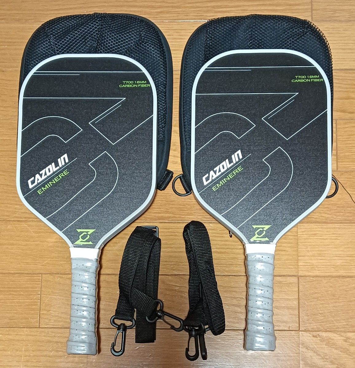 新品未使用 2本セット ピックルボールパドル カーボン 新品未使用 2本セット ピックルボールパドル カーボン