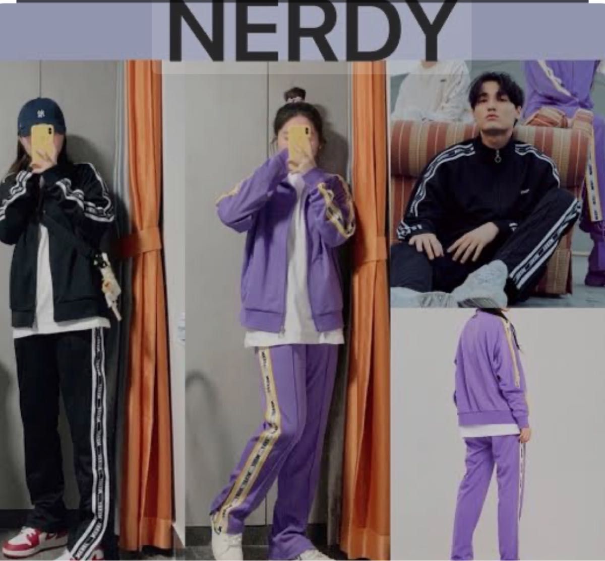 NERDY ジャージ 上下セット 柄違い パープル 人気|Yahoo!フリマ NERDY ジャージ 上下セット 柄違い パープル 人気|Yahoo!フリマ