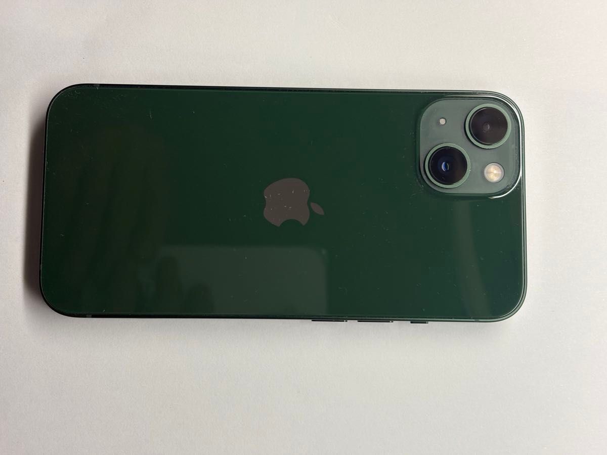 Apple iPhone 13 グリーン ジャンク 前面ガラスが社外品でヒビ Apple iPhone 13 グリーン ジャンク 前面ガラスが社外品でヒビ