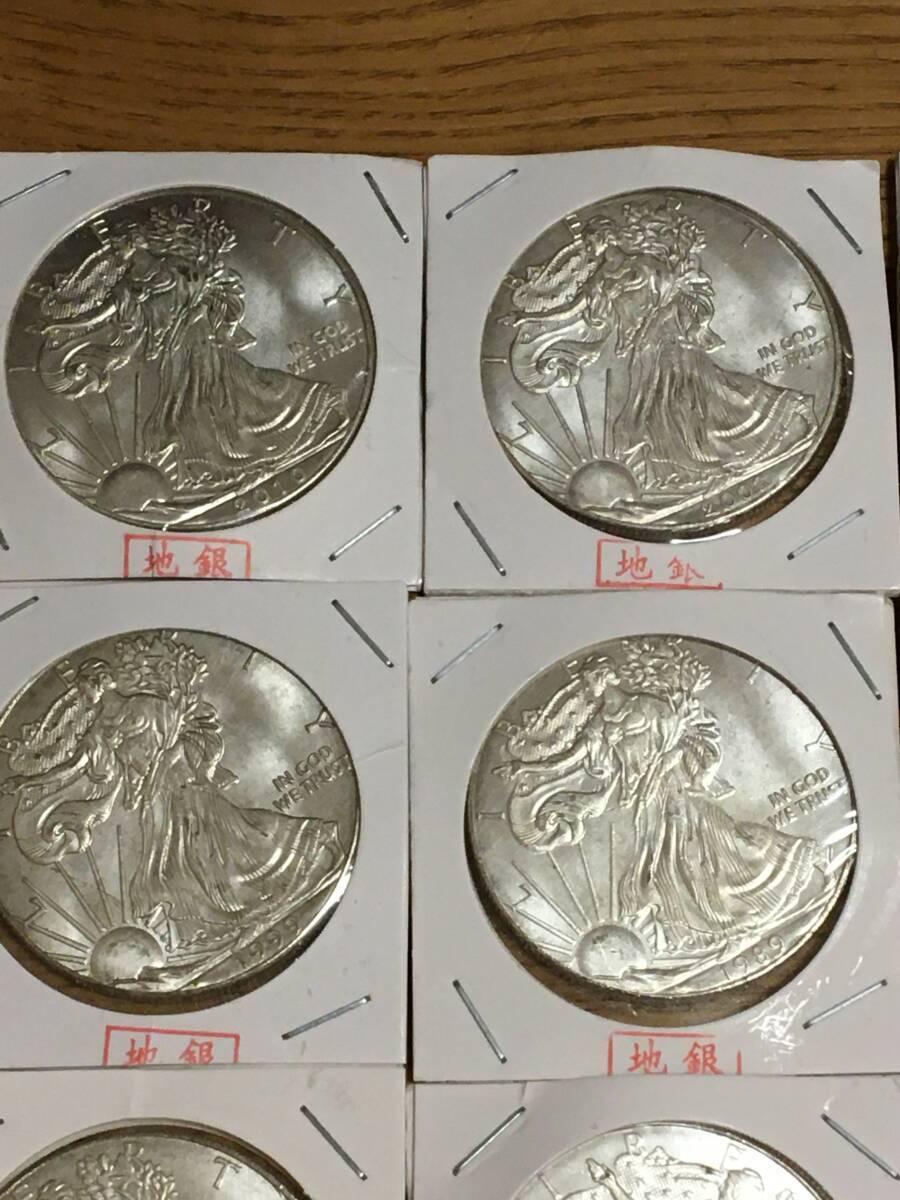 SJ58)アメリカ古銭 イーグル 1oz記念銀貨コイン22枚(北アメリカ SJ58)アメリカ古銭 イーグル 1oz記念銀貨コイン22枚(北アメリカ
