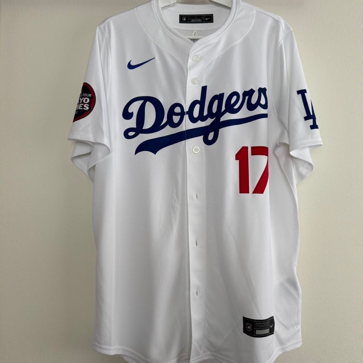 大谷翔平 ユニフォーム Lサイズ 東京シリーズ MLB 開幕戦 限定箱 おまけ付 大谷翔平 MLB東京シリーズ開幕戦 限定ユニフォーム Lサイズ